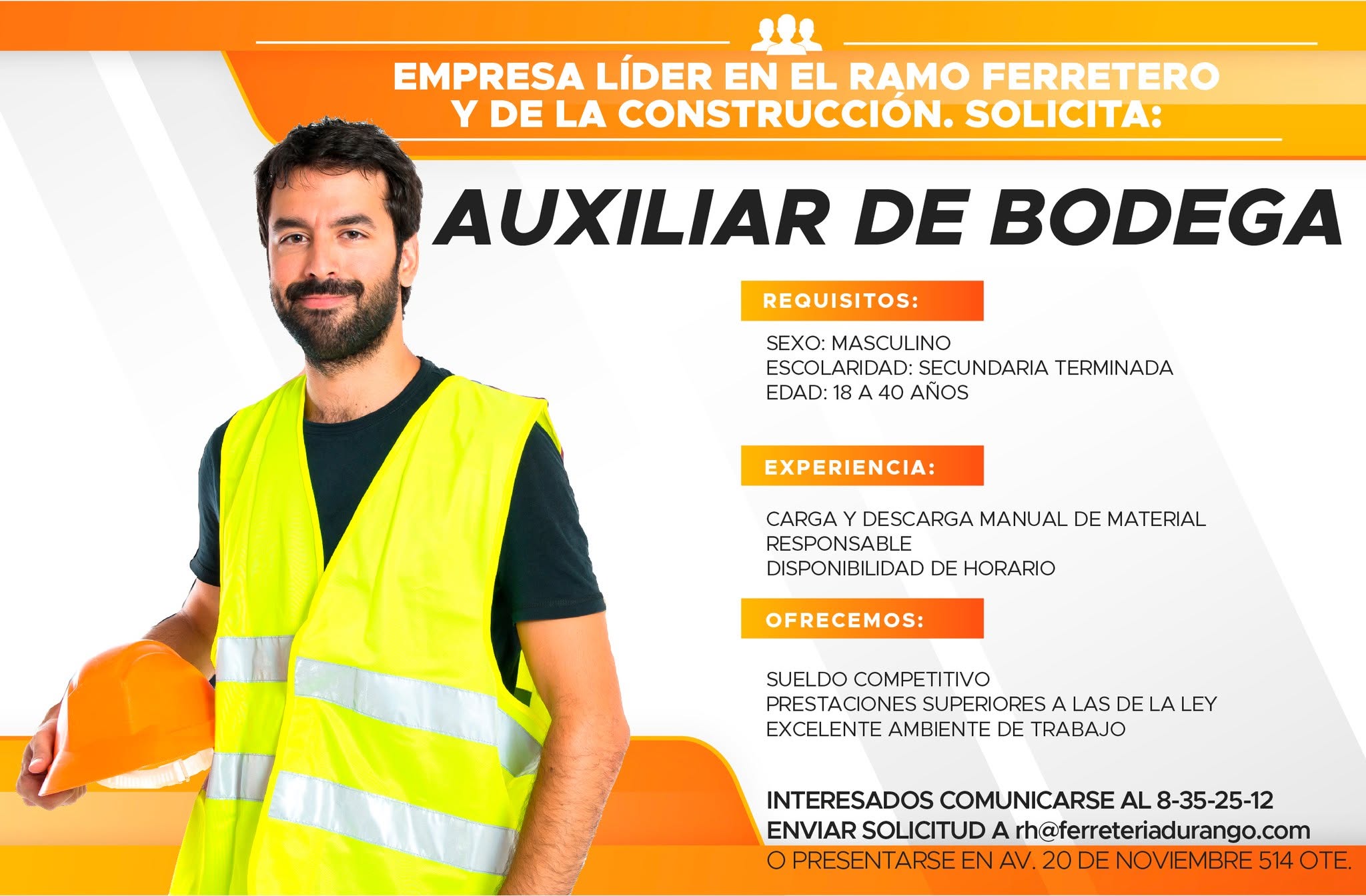 Auxiliar de Bodega