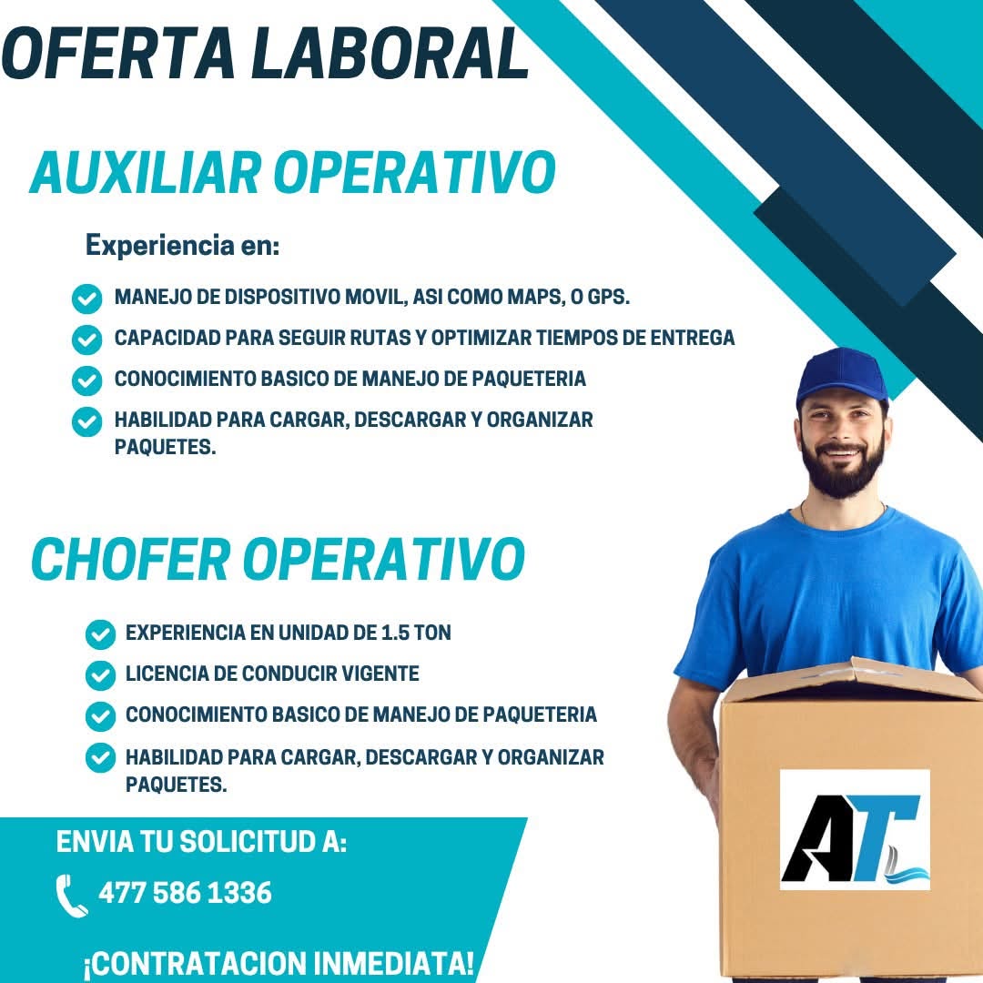 Chofer de 1.5 toneladas