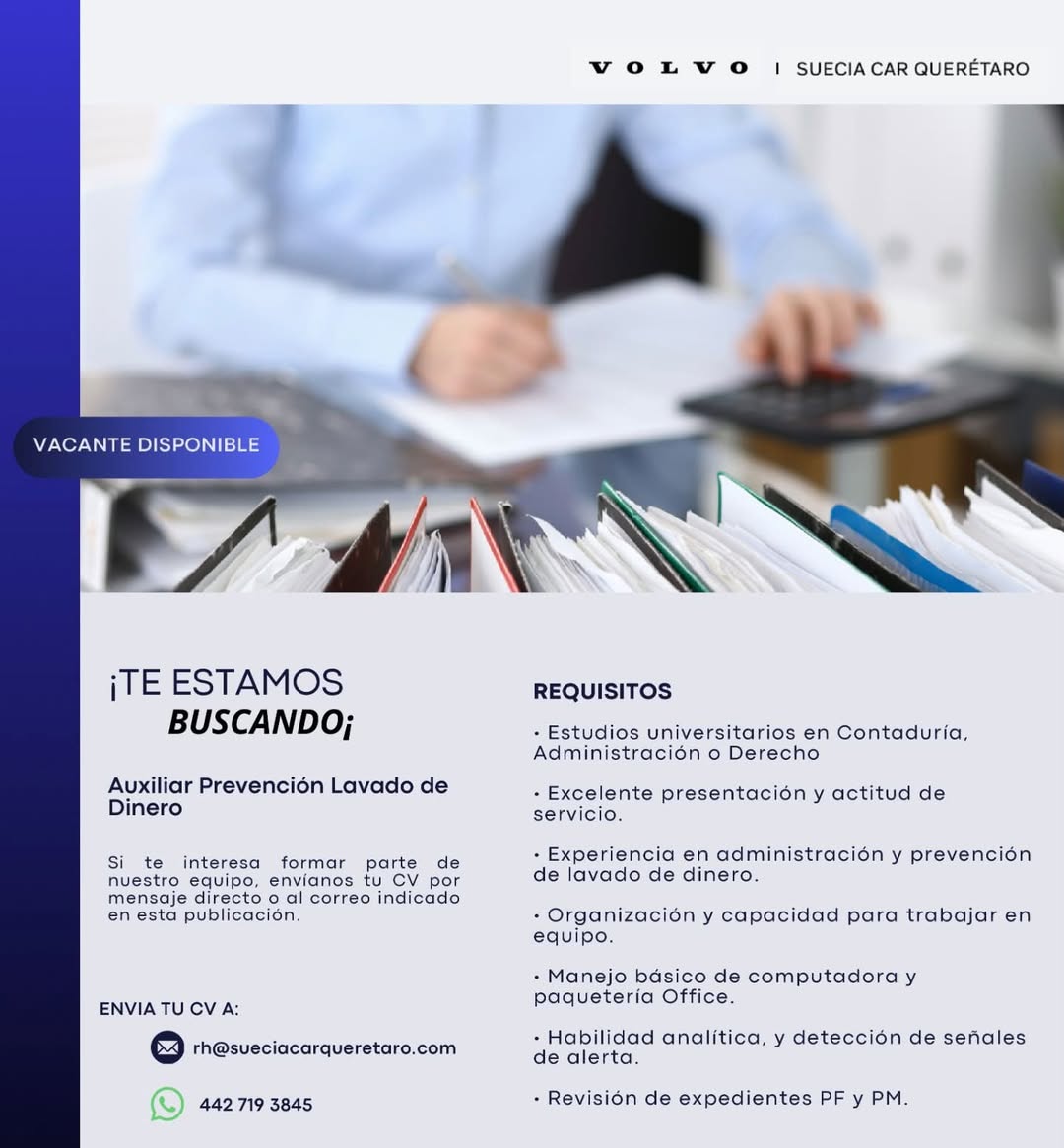 Perfil administrativo/contable