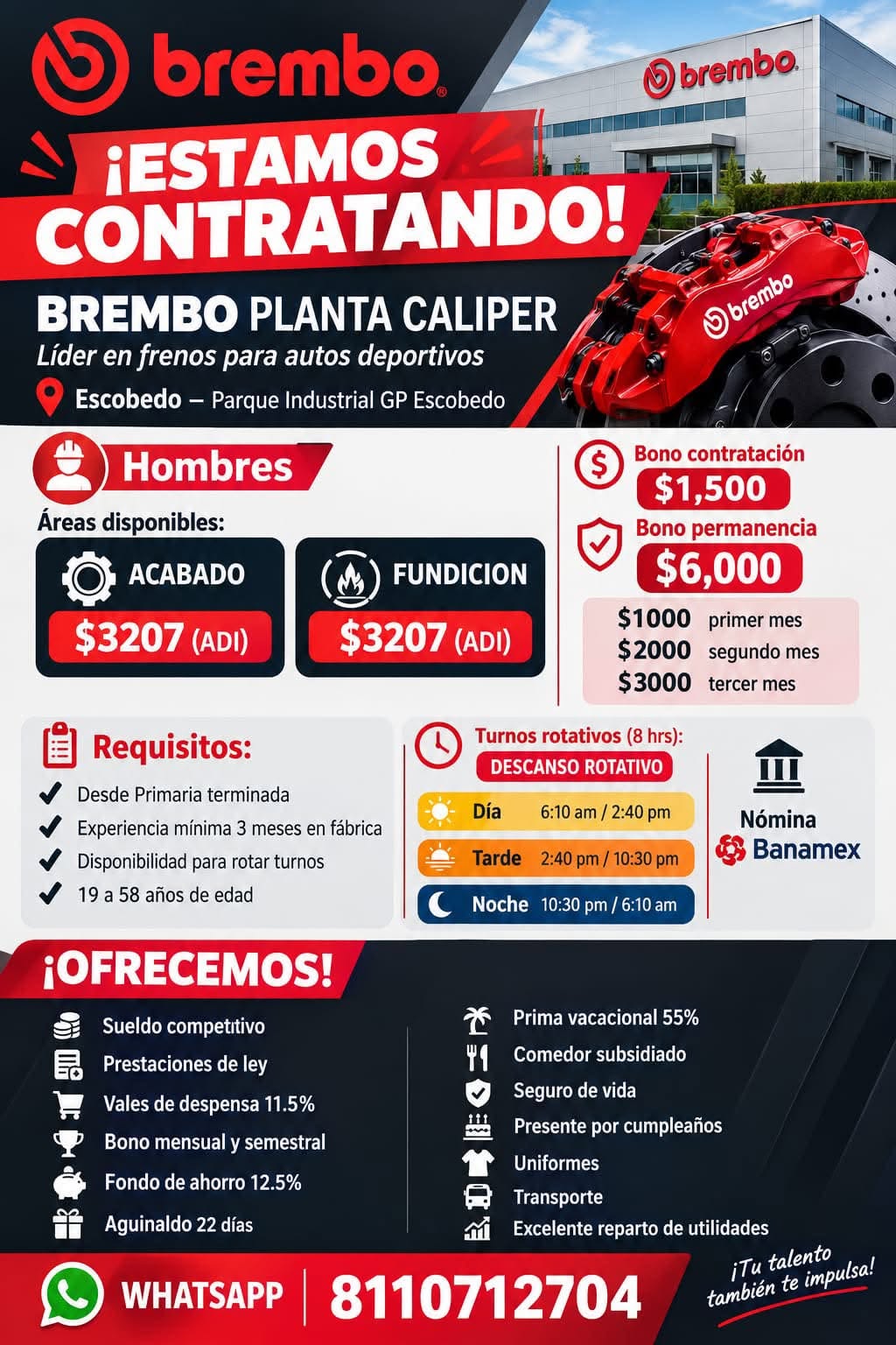 Vacante disponible