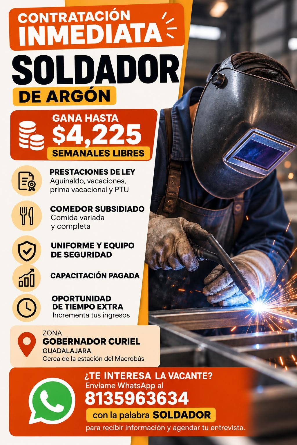 Soldador de Argón