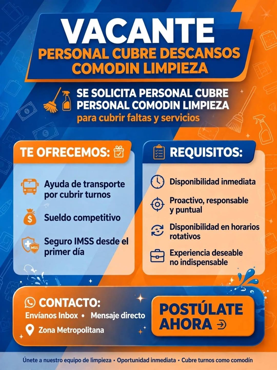 Personal Comodín de Limpieza
