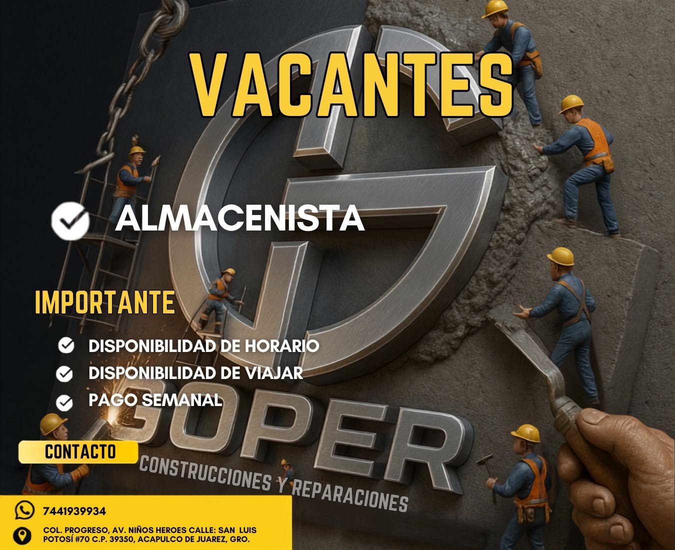 Vacante disponible