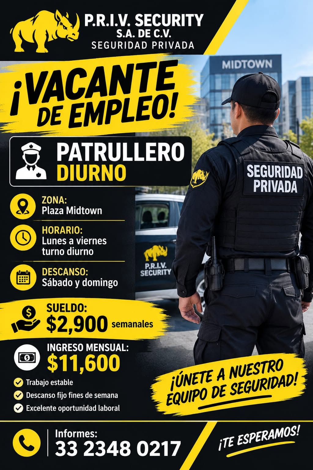 Vacante disponible
