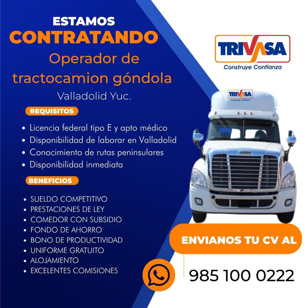 Operador de Tractocamión Full en Góndola