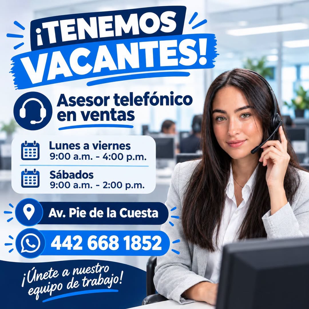 Asesor(a) Telefónico de Ventas