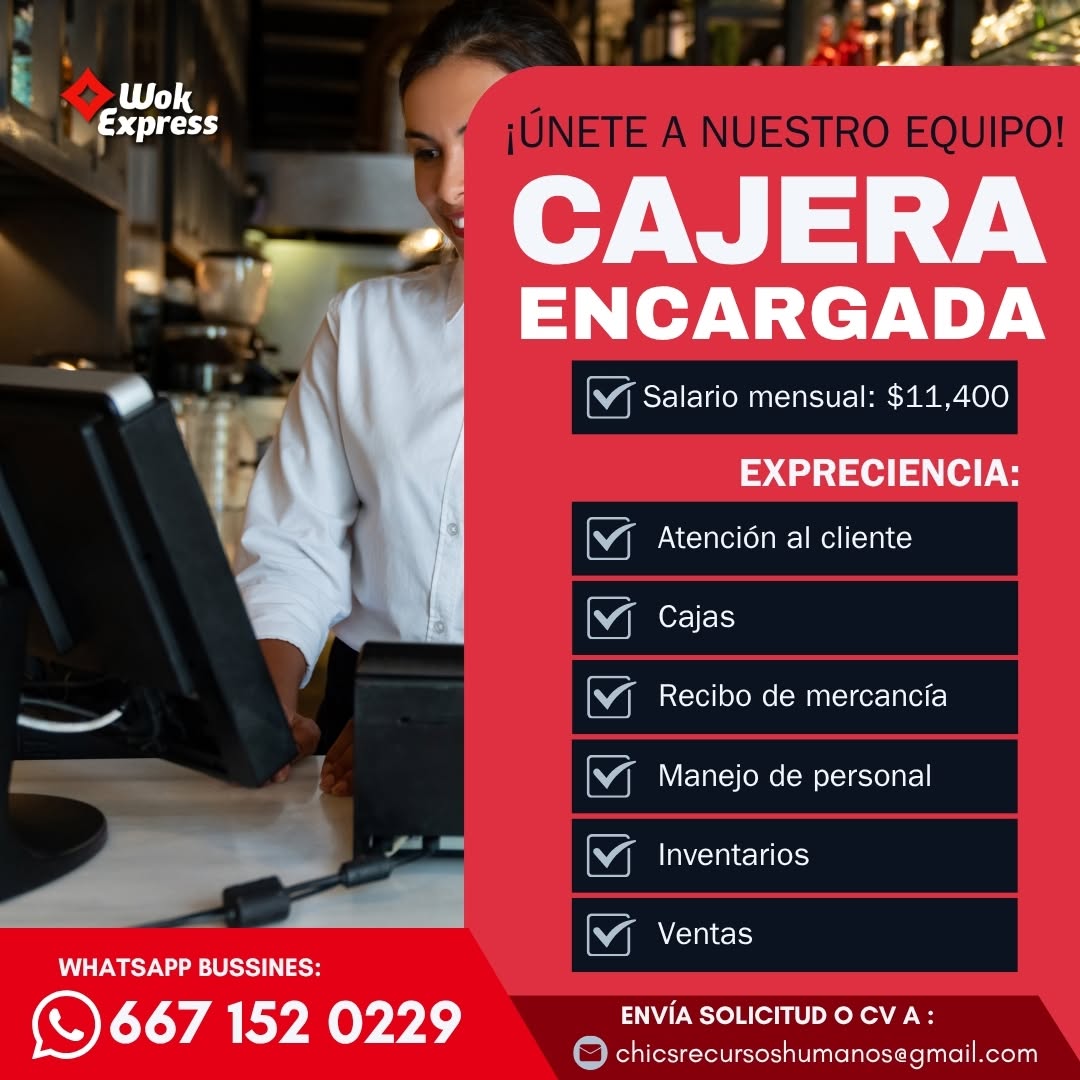 Cajera/o