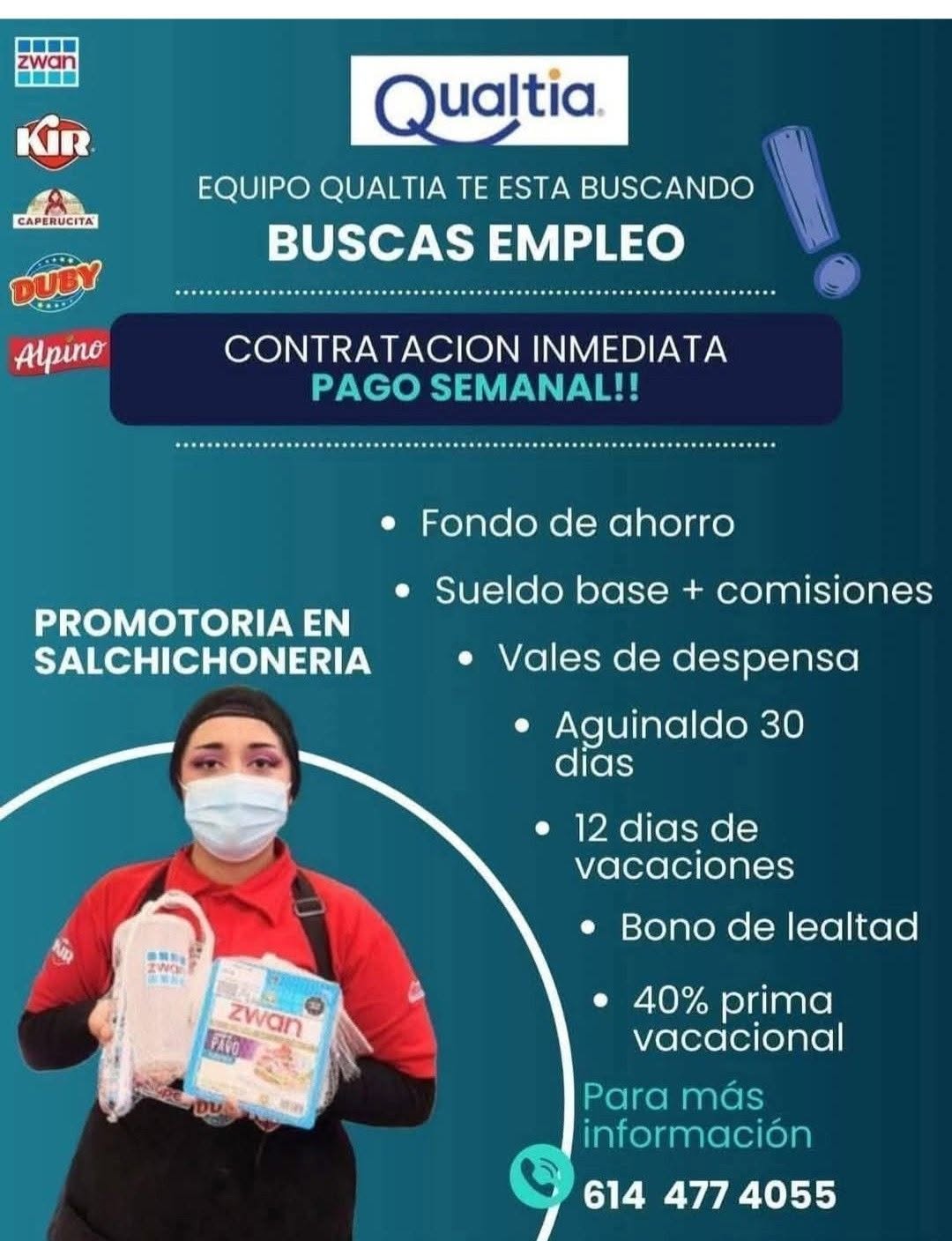 Promotor en Salchichonería