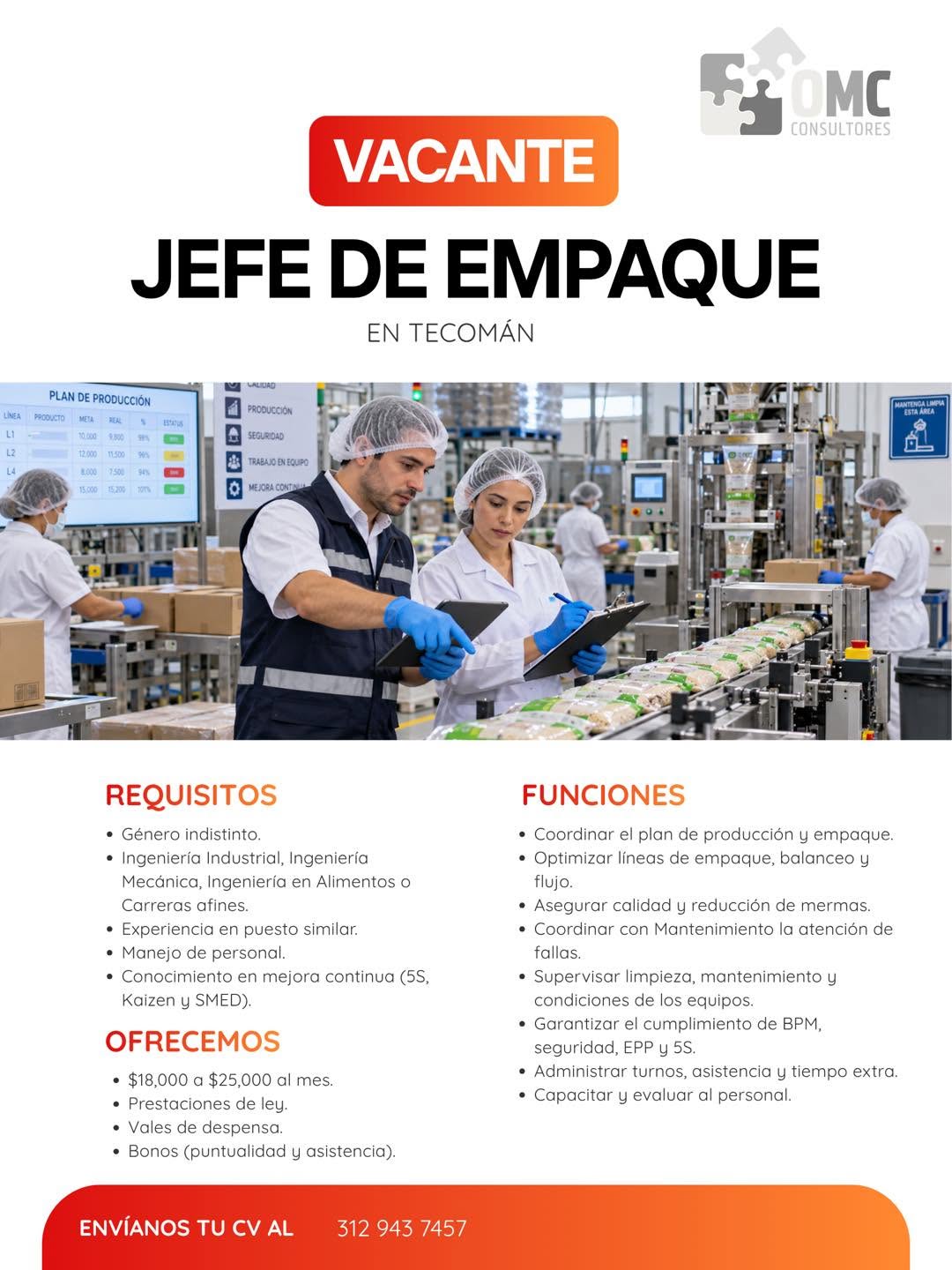 Jefe de empaque