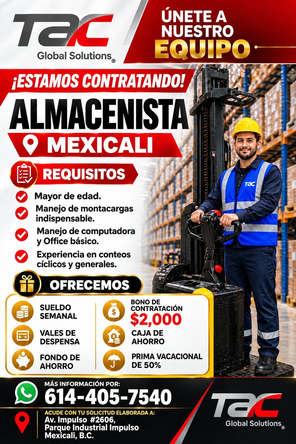 Vacante disponible
