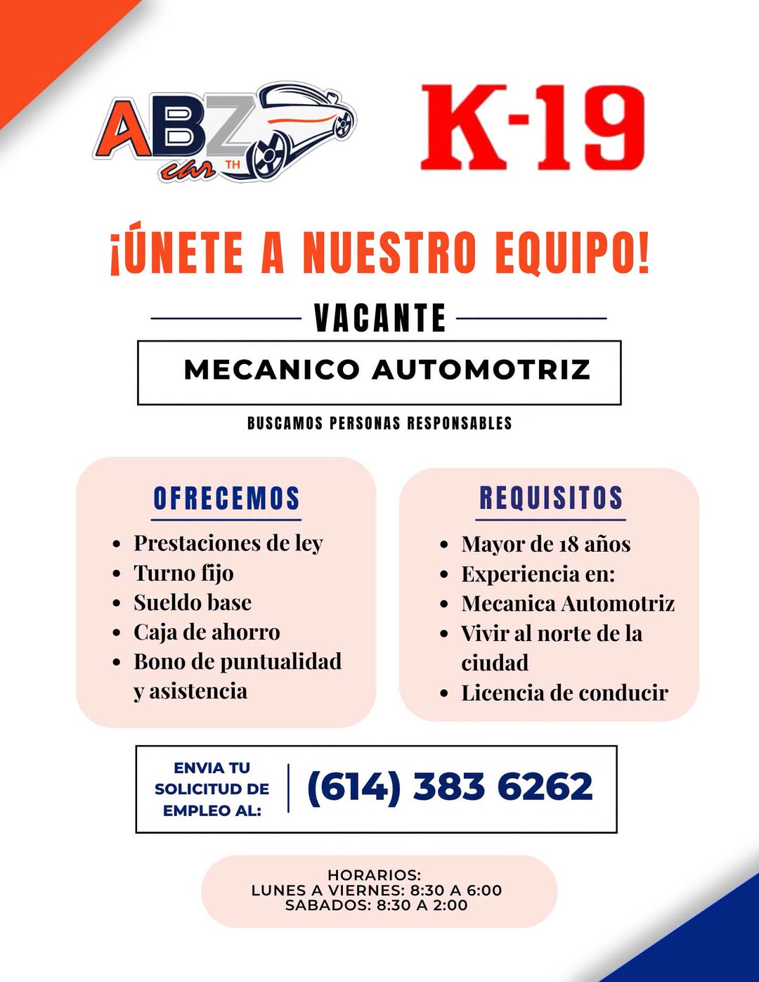 Vacante disponible