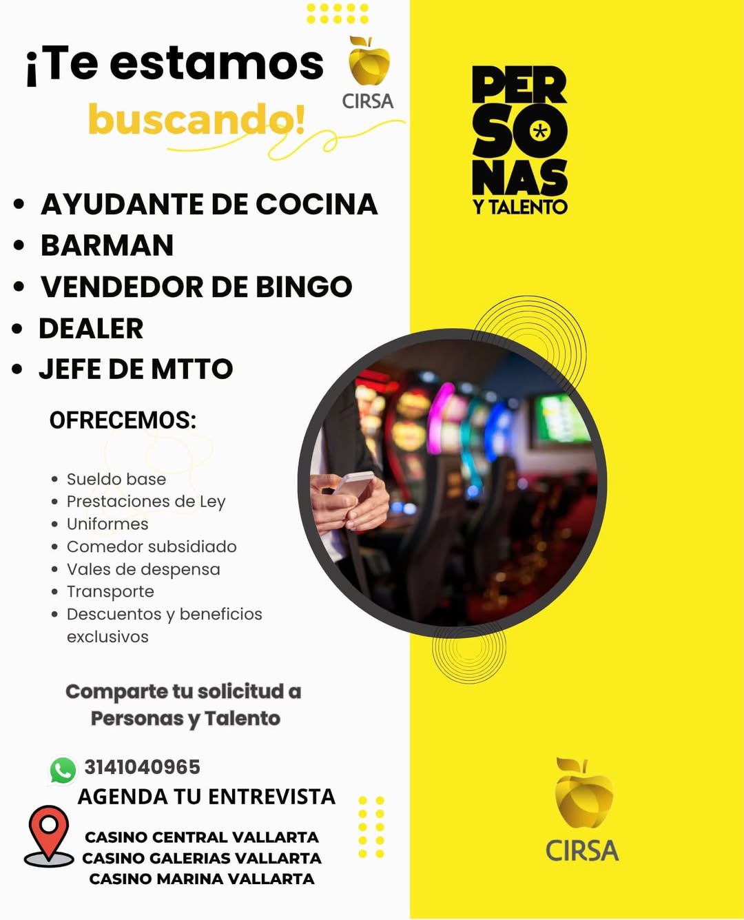 Vacante disponible