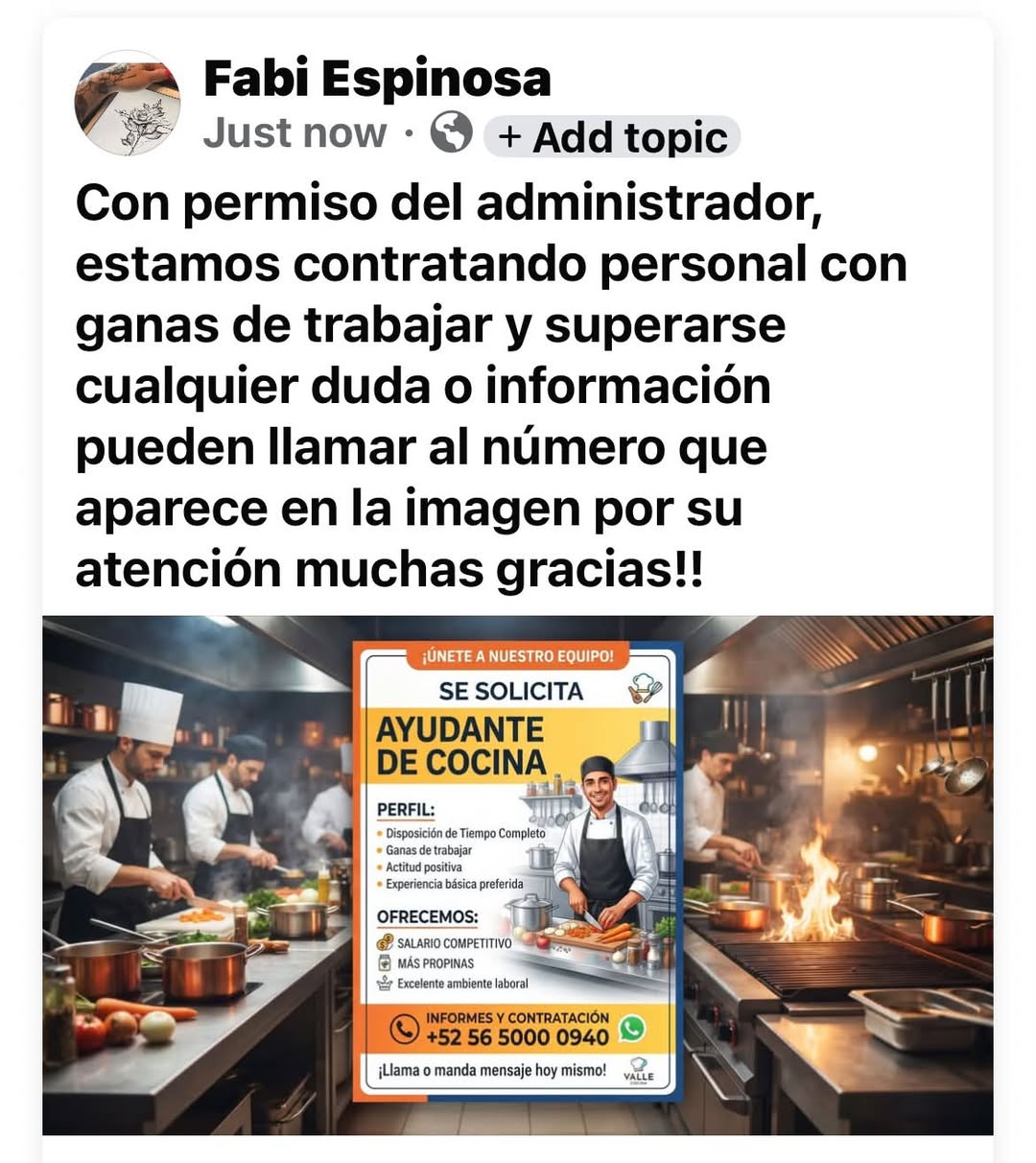 Personal para restaurante