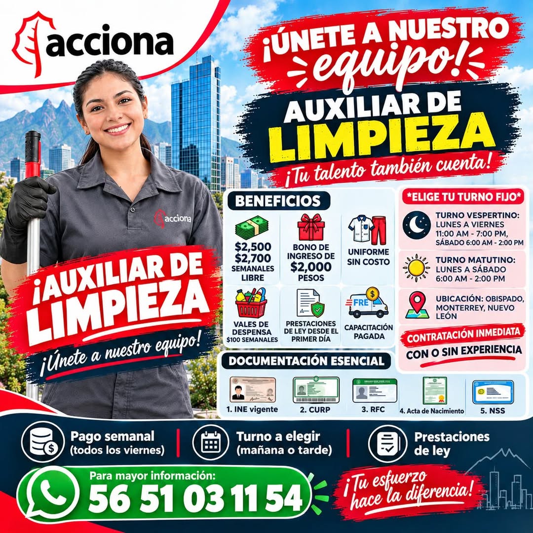 Auxiliar de Limpieza
