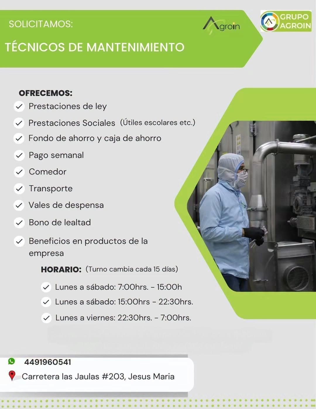 Vacante disponible