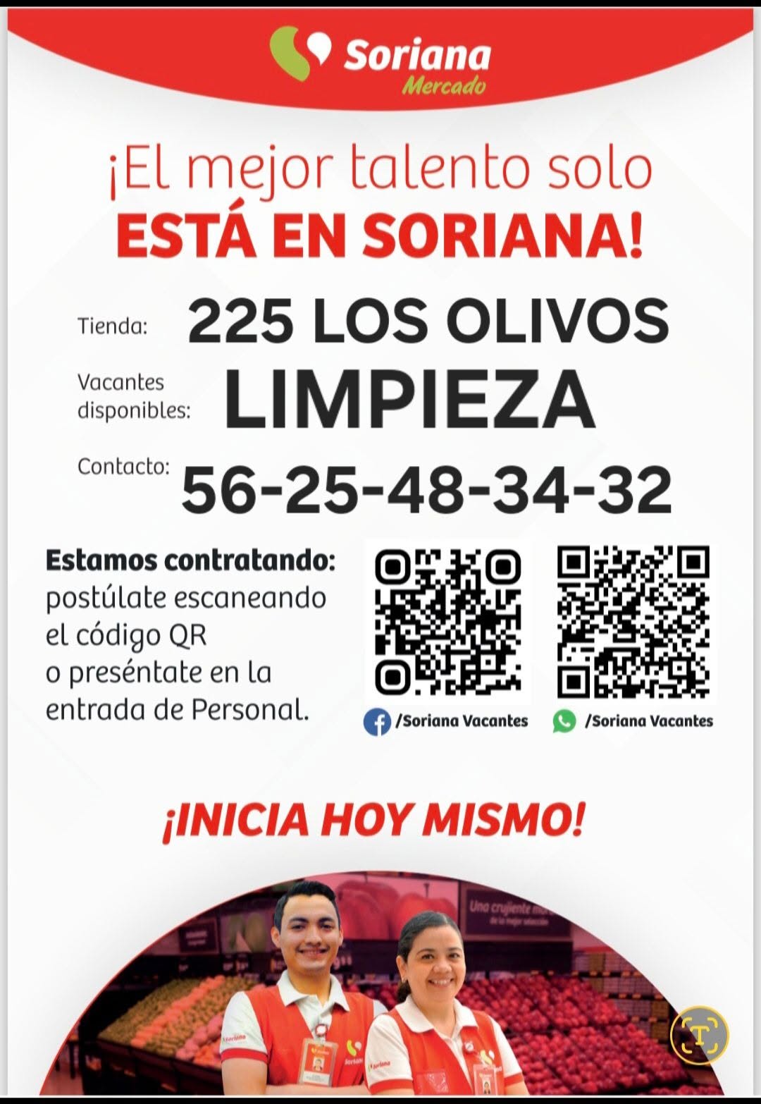 Vacante disponible