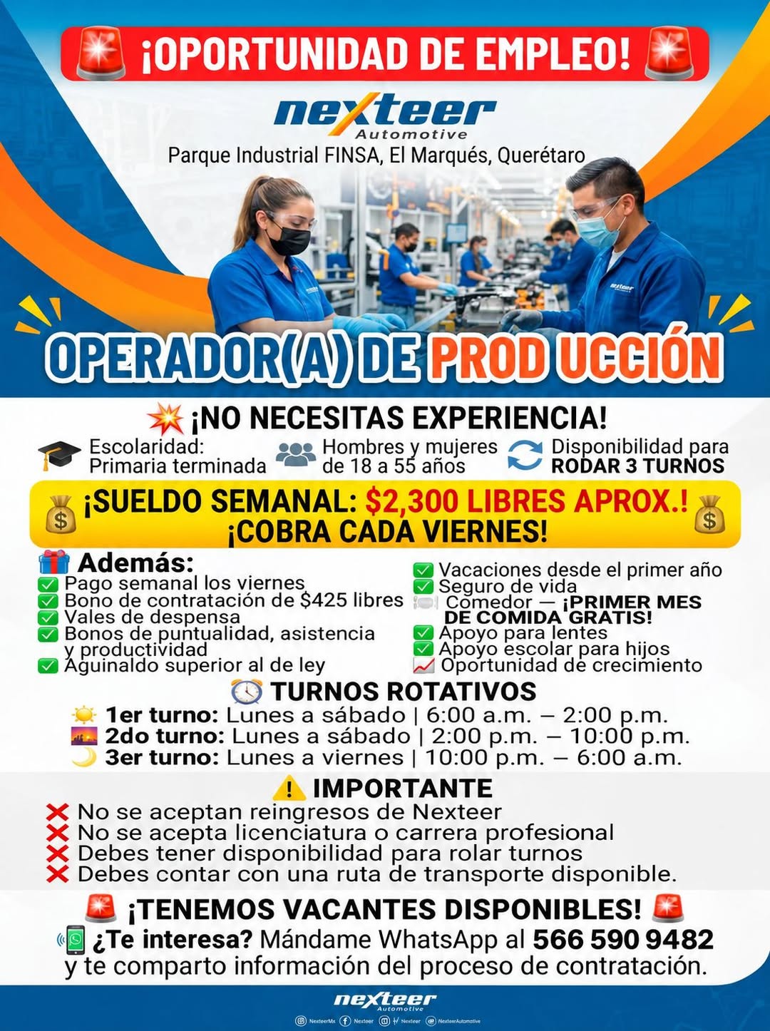 Vacante disponible