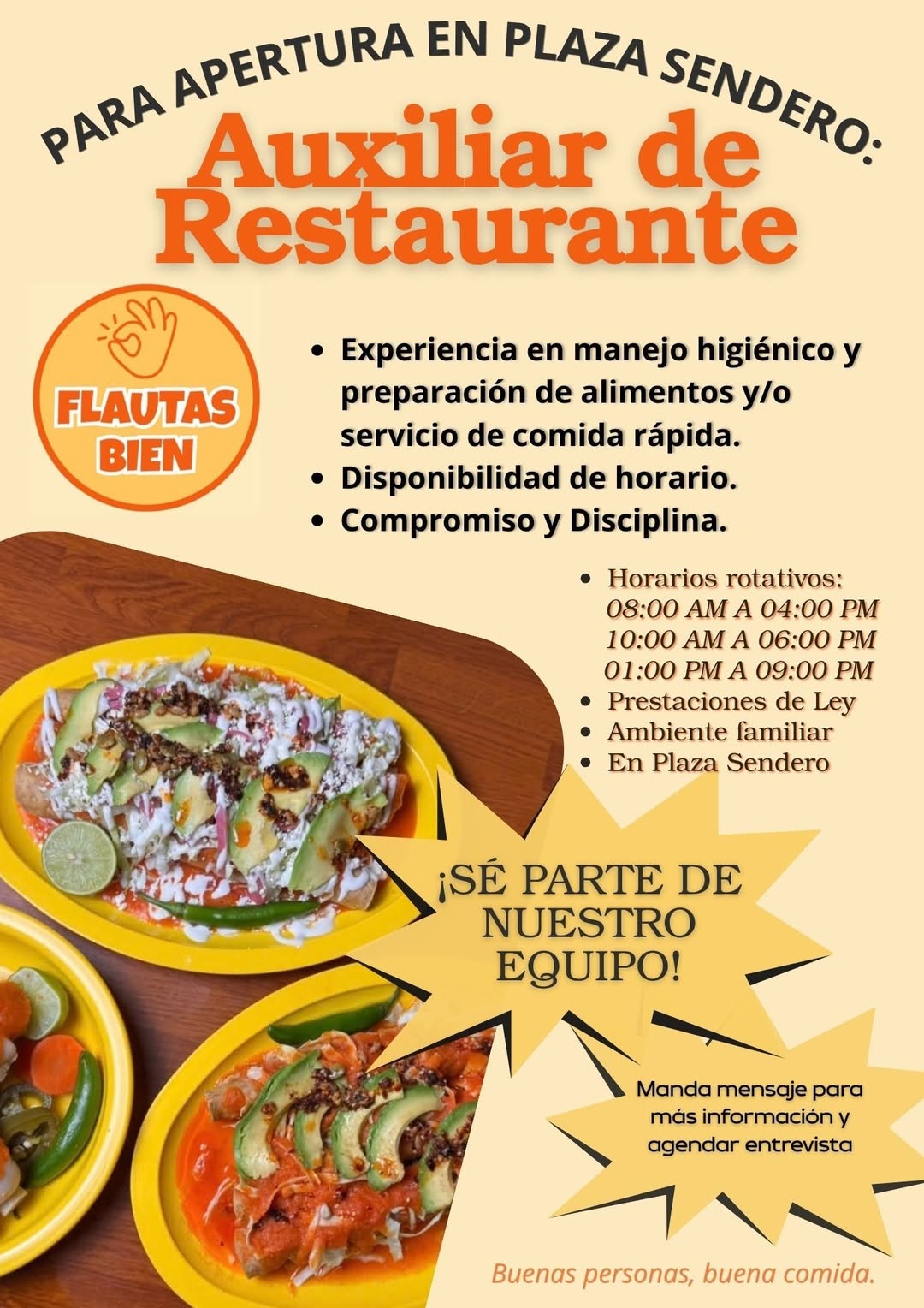 Auxiliar de Restaurante