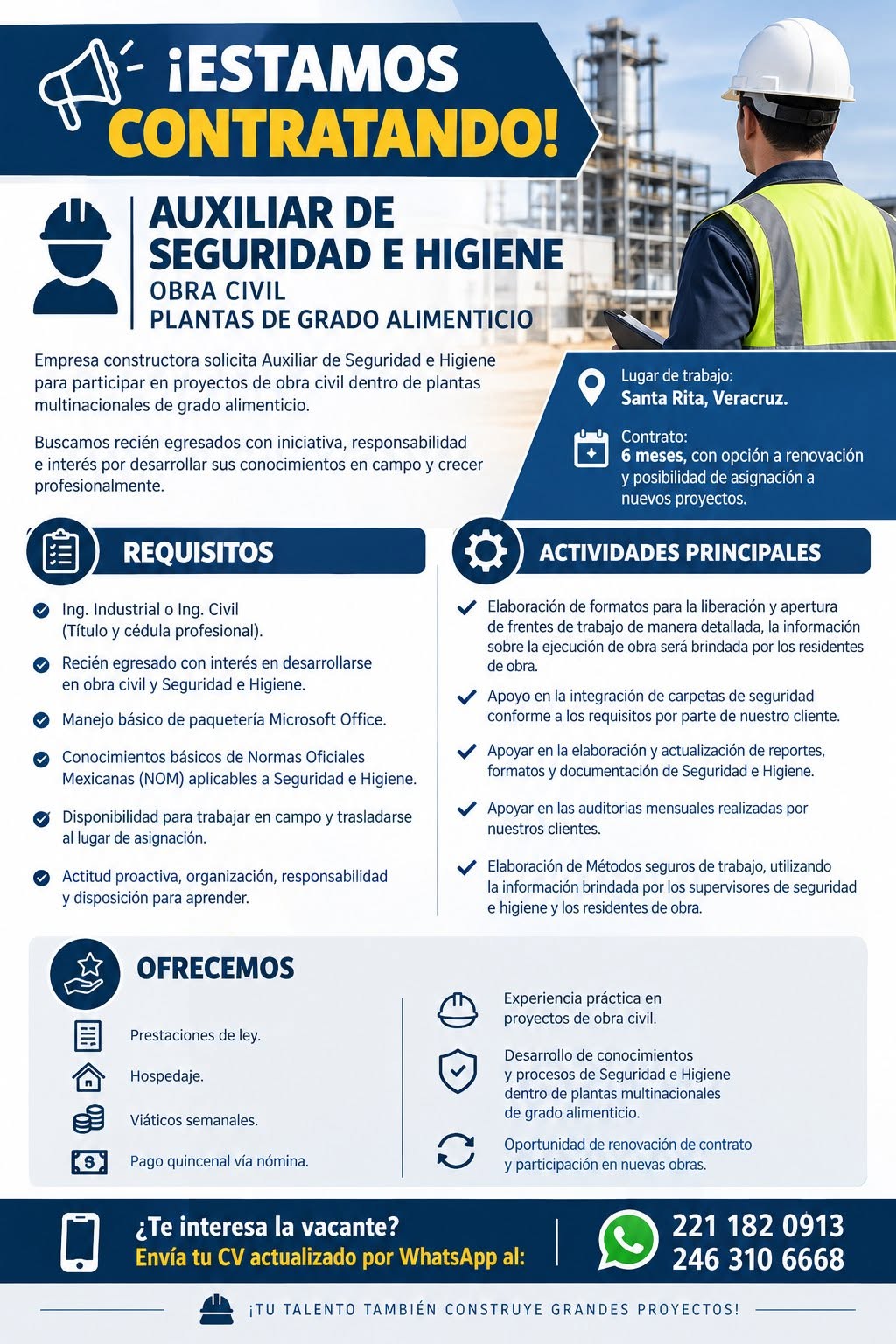 Auxiliar de Seguridad e Higiene