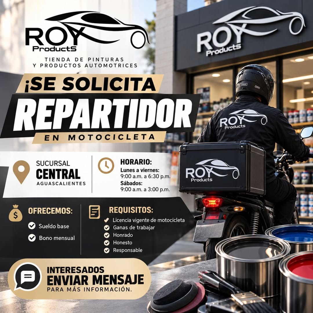 Repartidor en Motocicleta