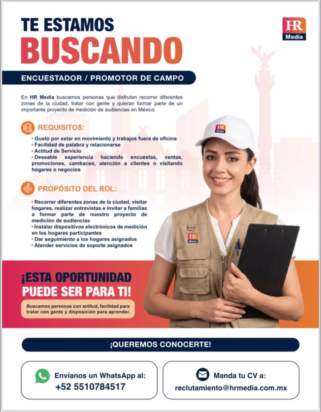 Promotor/Encuestador de campo