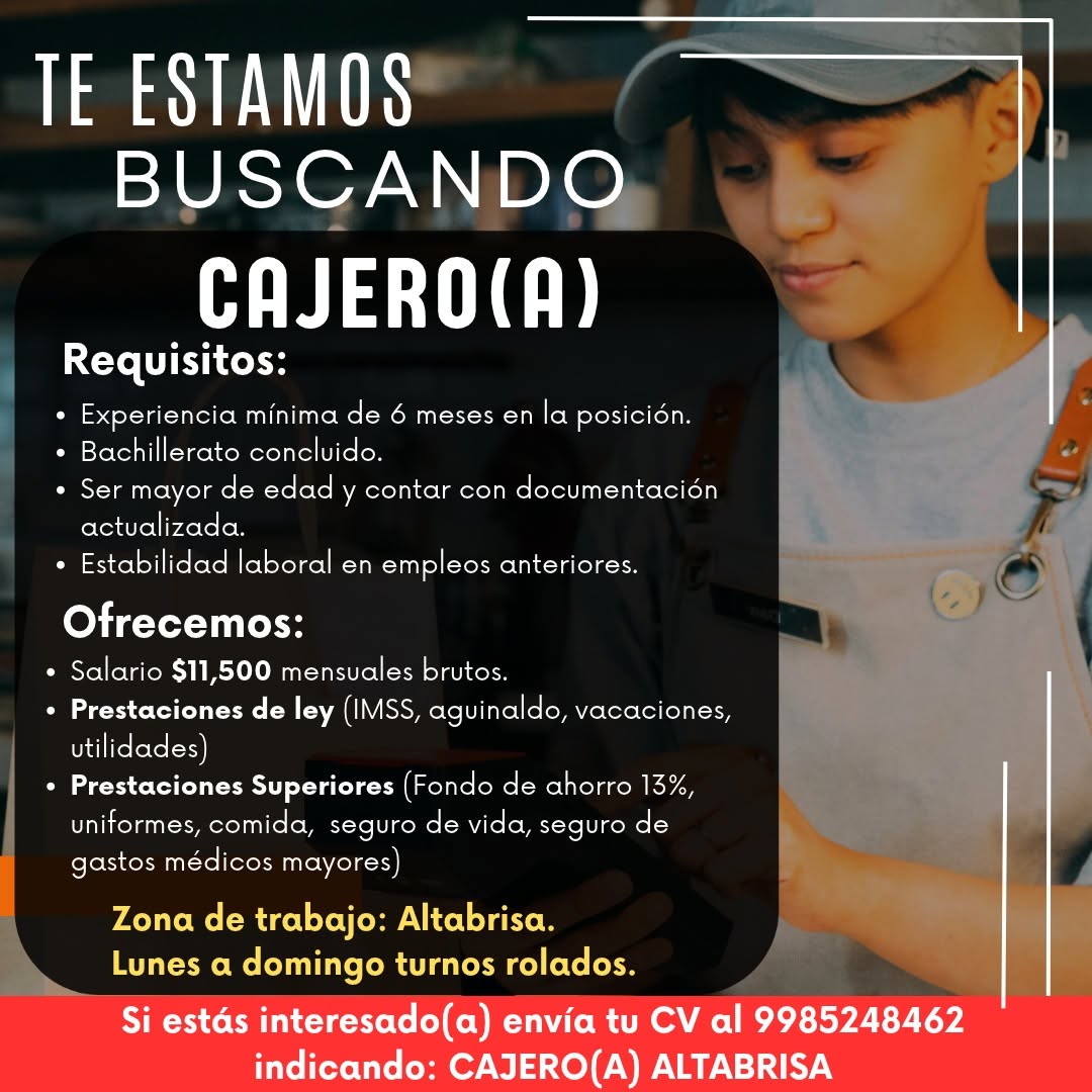 Cajero(a)