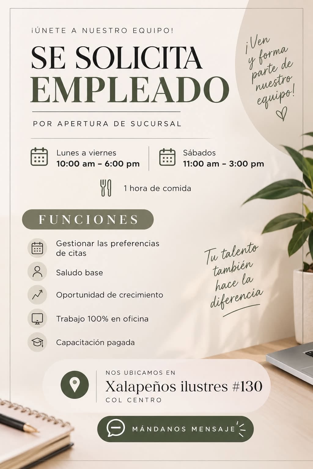 Vacante disponible