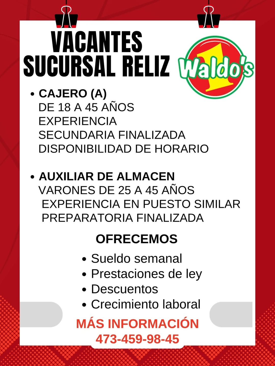 Auxiliar de Almacén