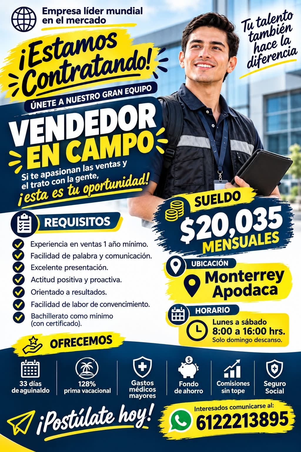 Vendedor en Campo