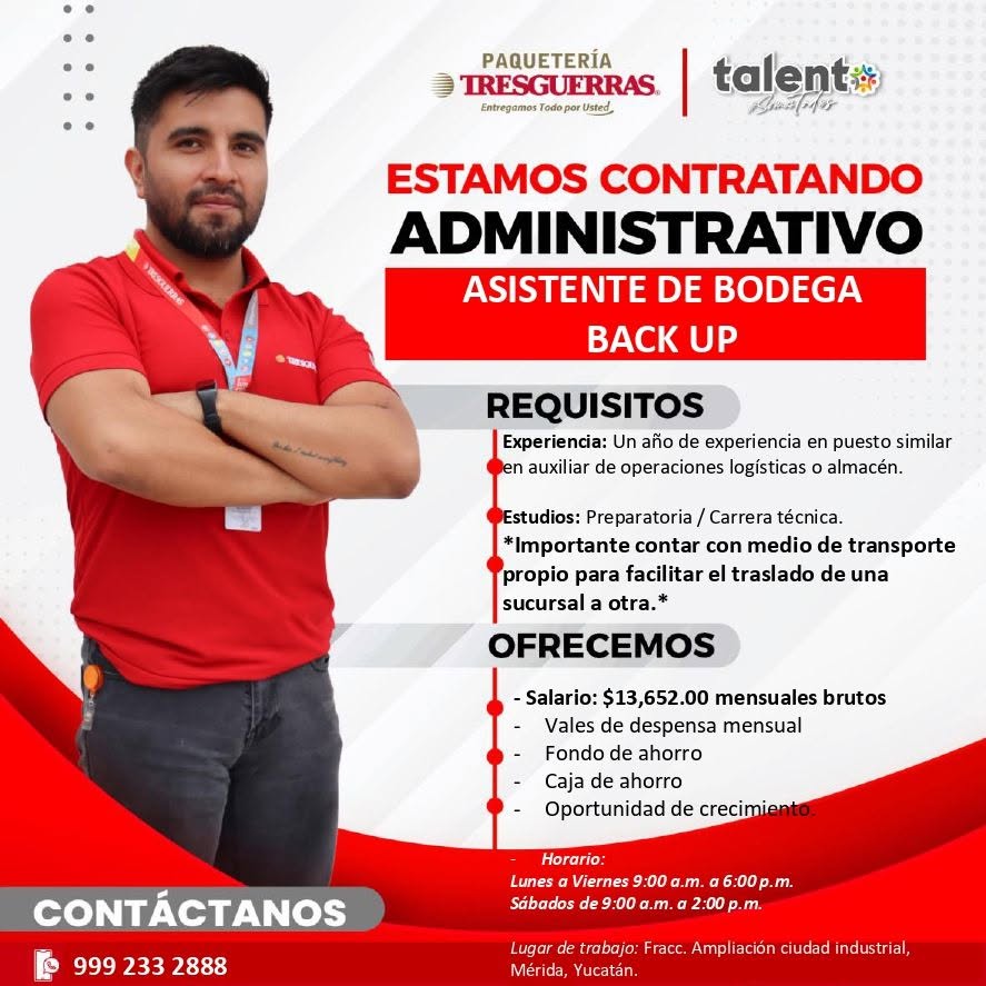 Asistente de Bodega