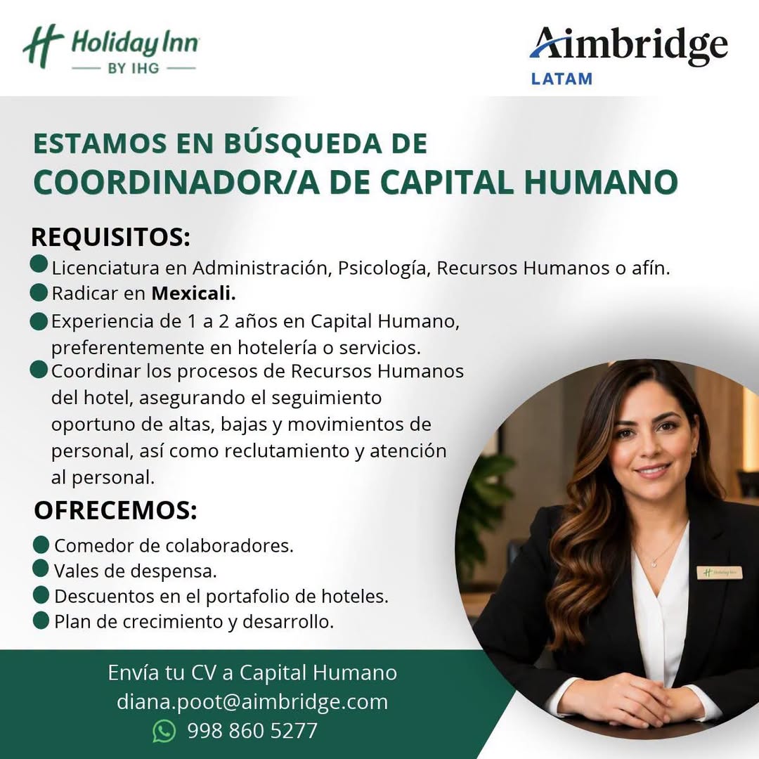 Coordinador(a) de Capital Humano