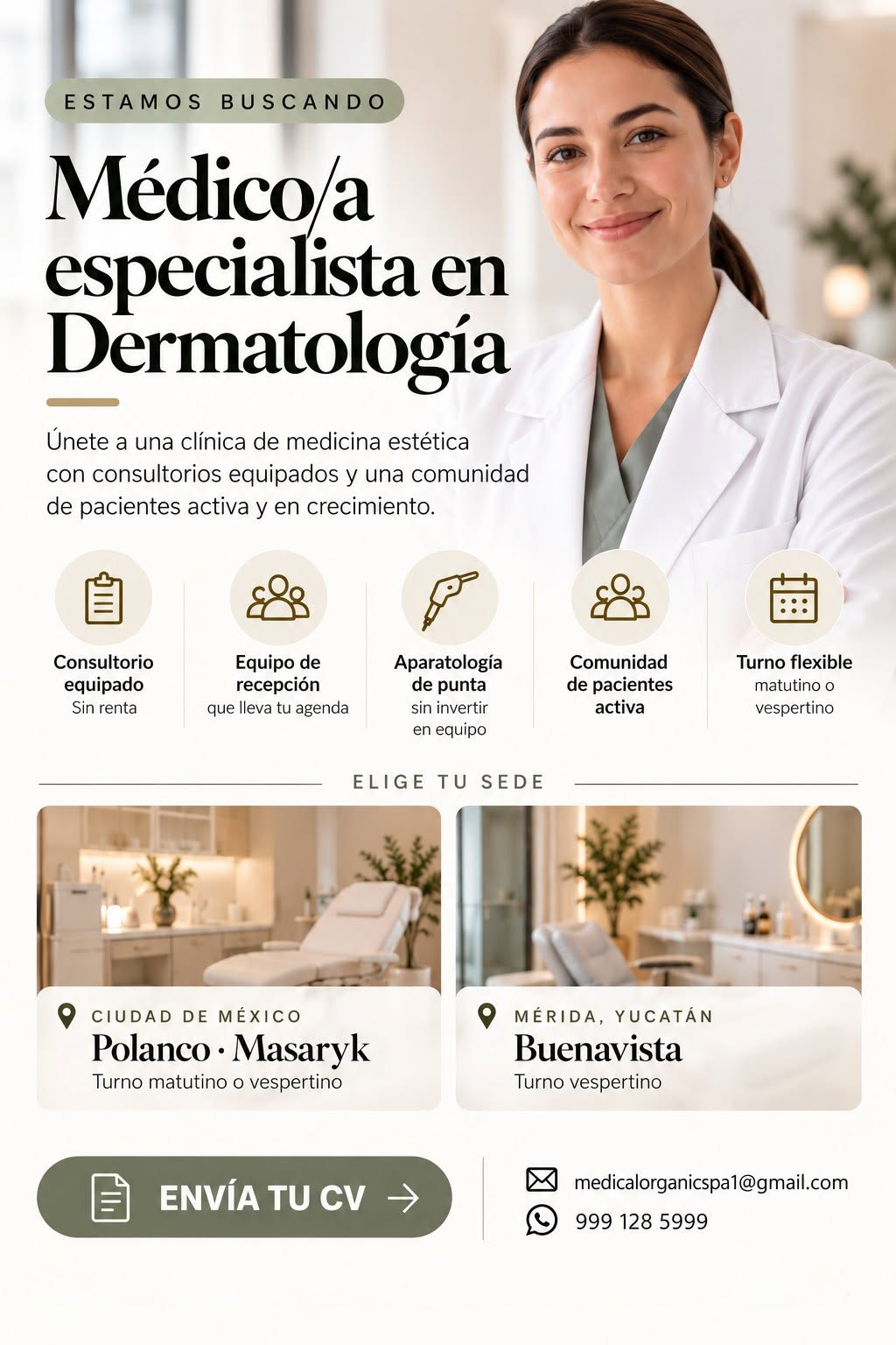 Médico/a especialista en Dermatología