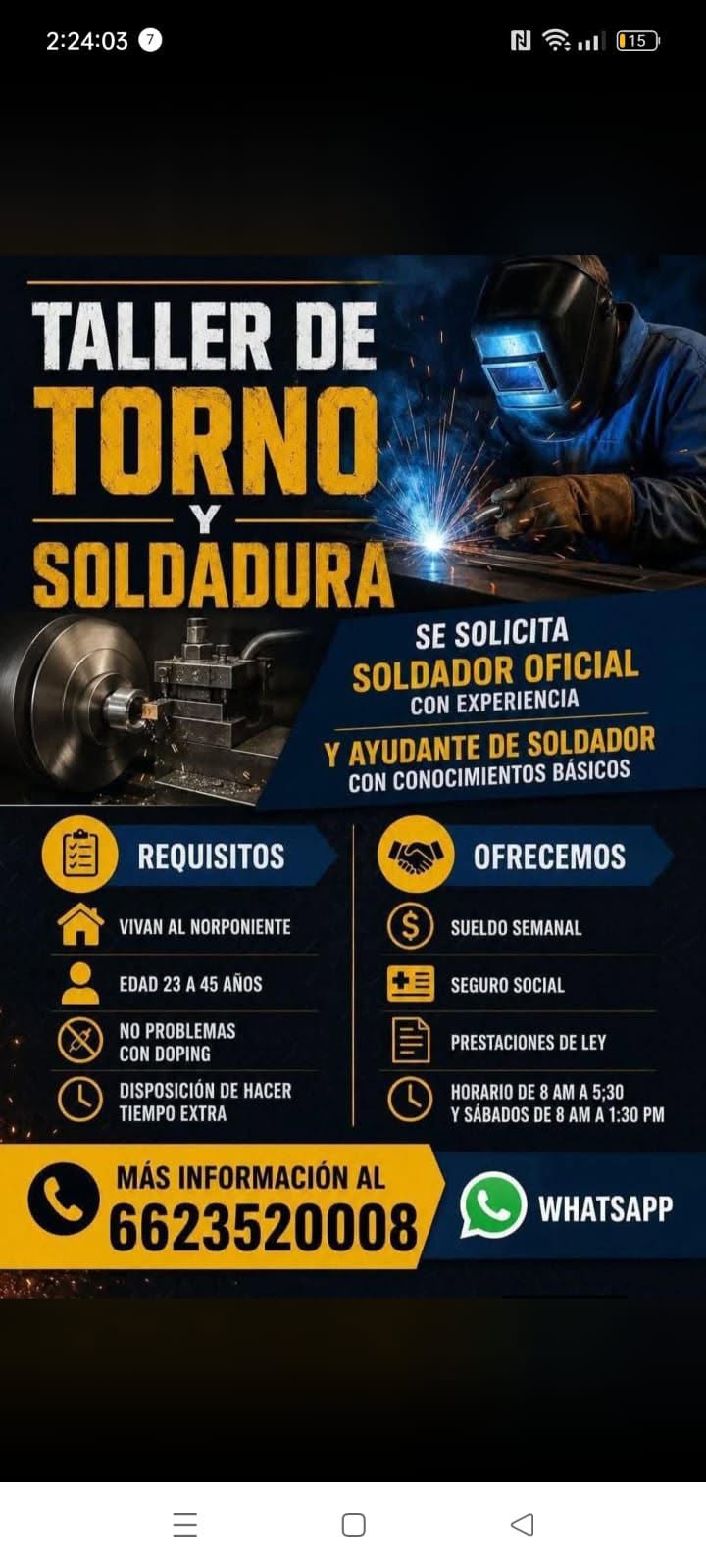 Vacante disponible
