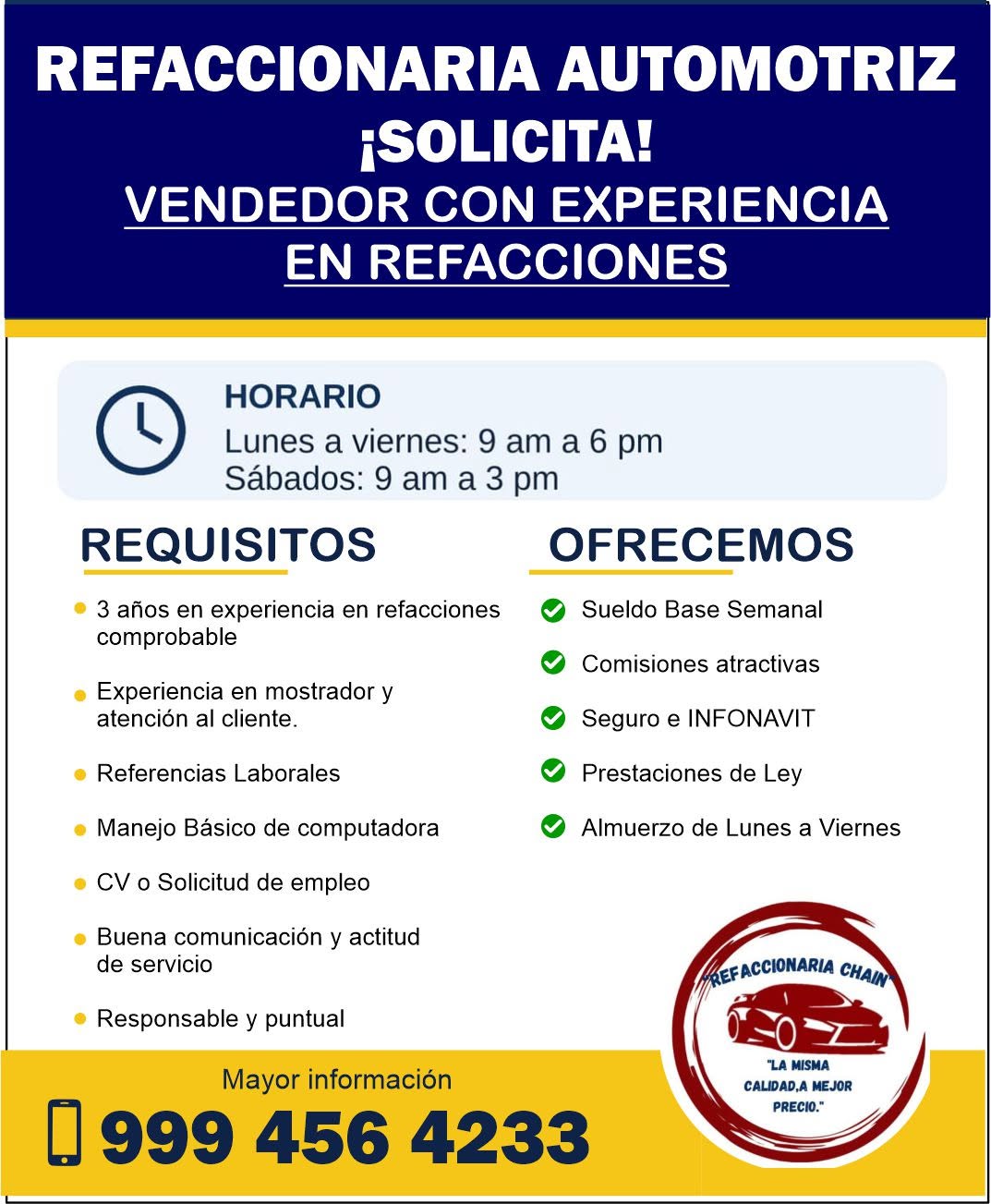 Vacante disponible