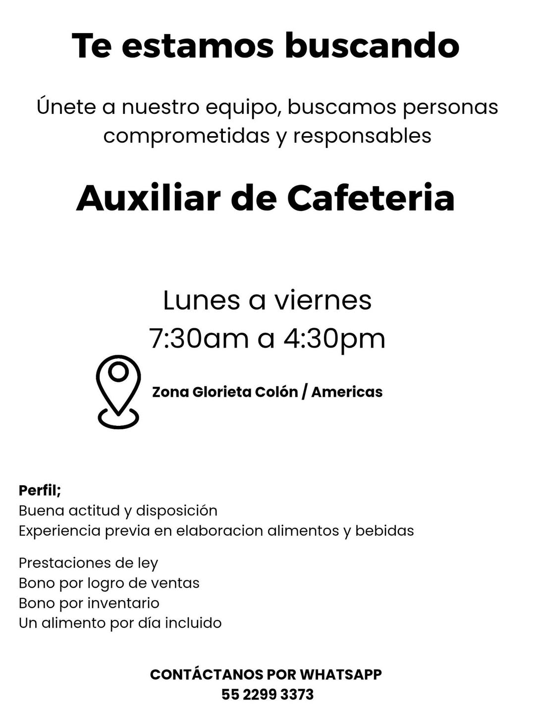 Vacante disponible