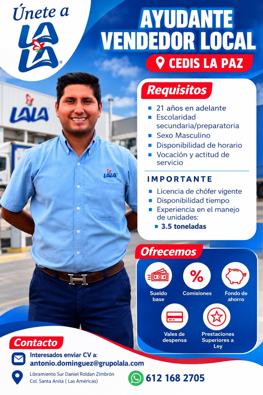 Ayudante Vendedor Proximidad
