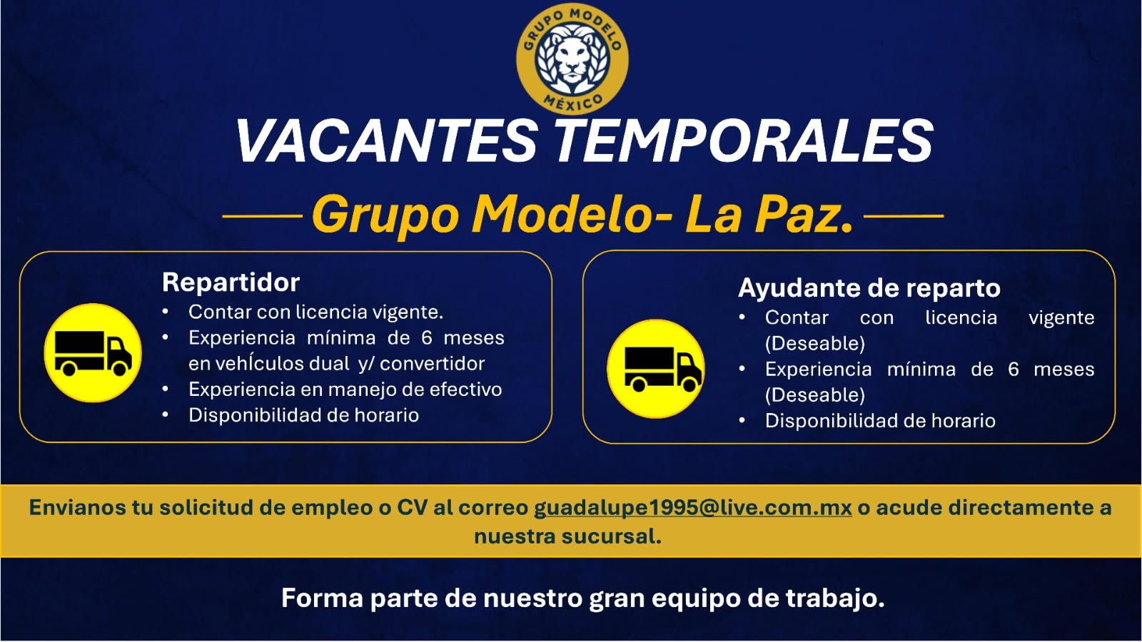 Vacante disponible