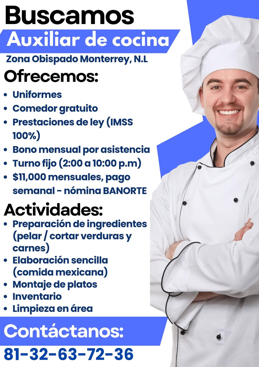 Auxiliar de Cocina