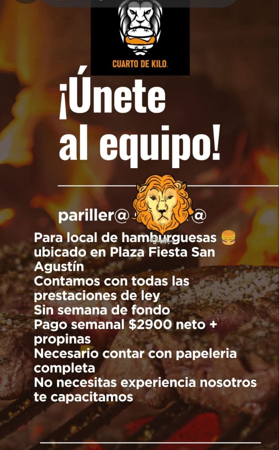 Ayudante de Parrilla