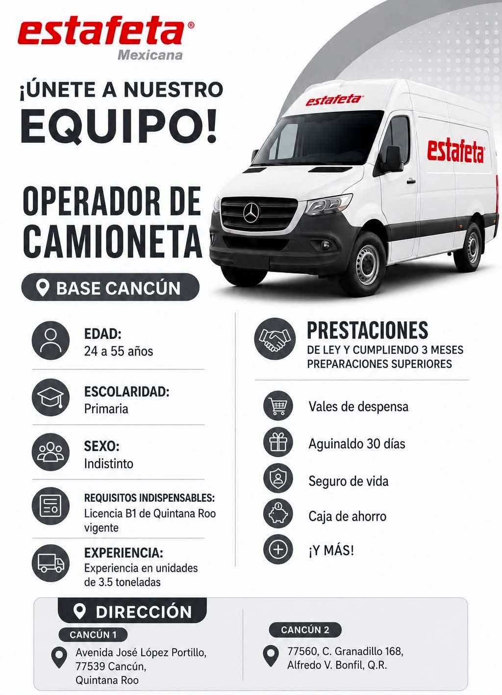 Operador de Camioneta