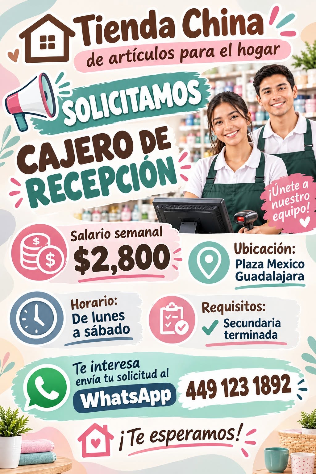 Cajero de Recepción