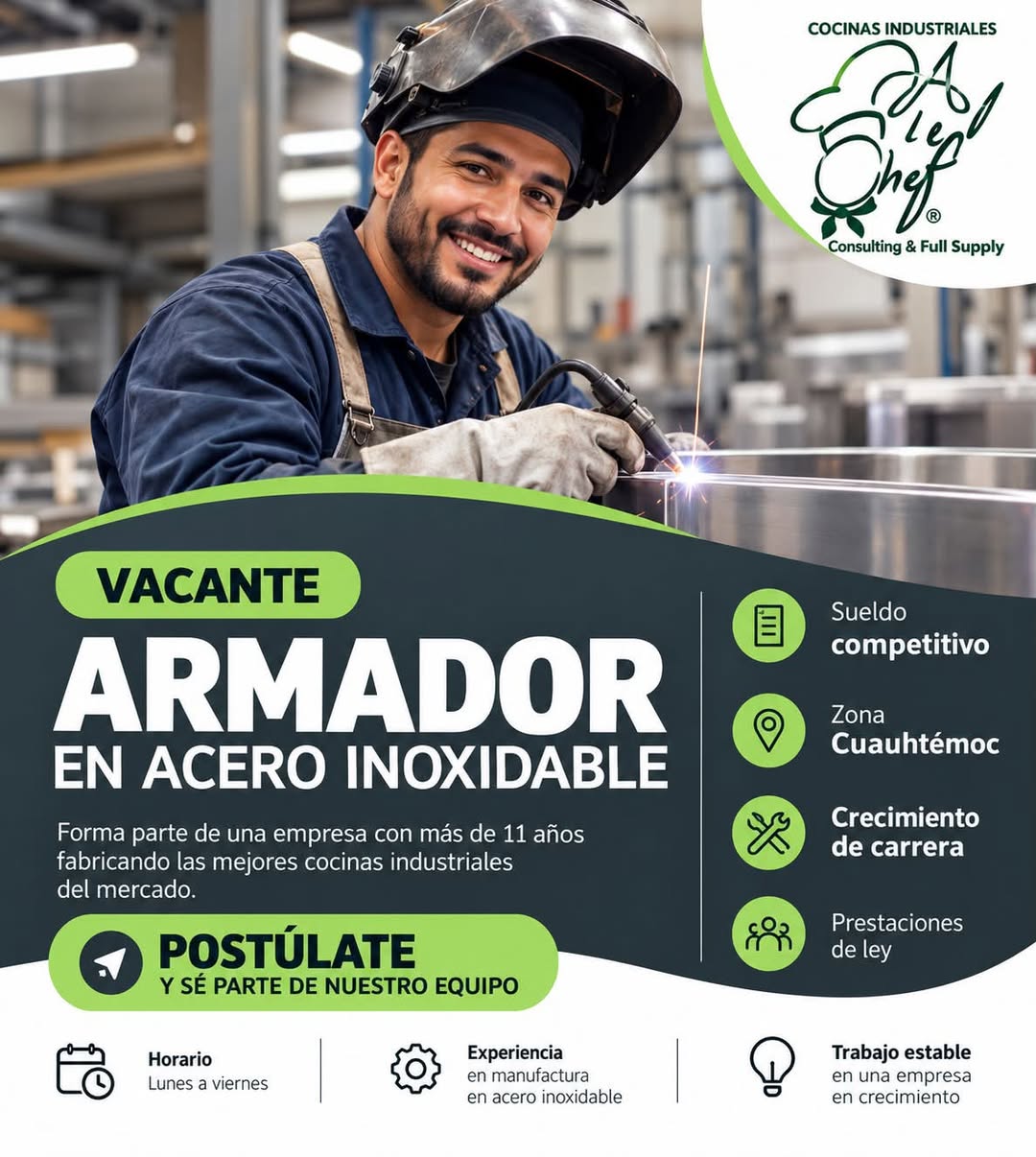 Armador en Acero Inoxidable