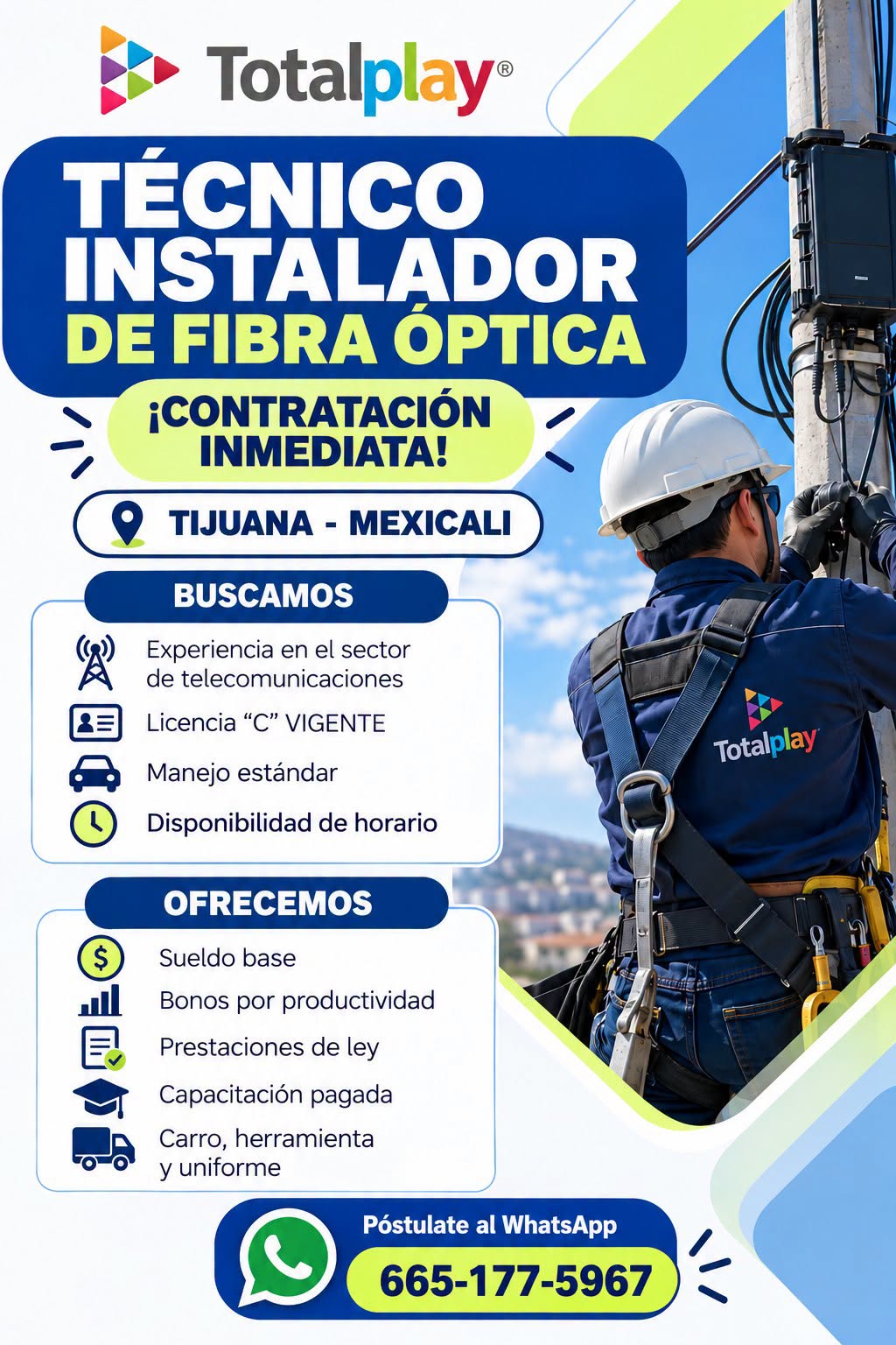 Técnico de Instalación de Fibra Óptica