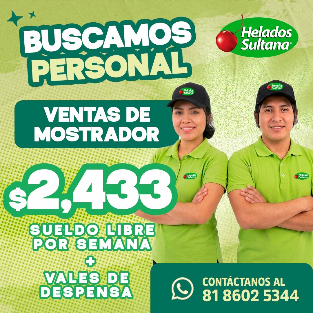 Personal para Ventas de Mostrador