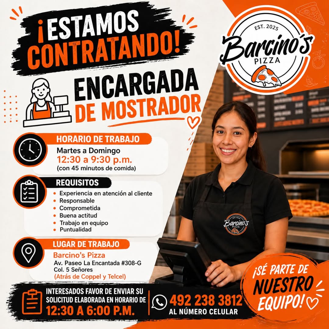 Encargada de Mostrador