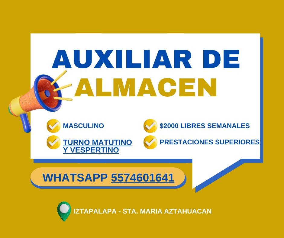 Auxiliar de almacén