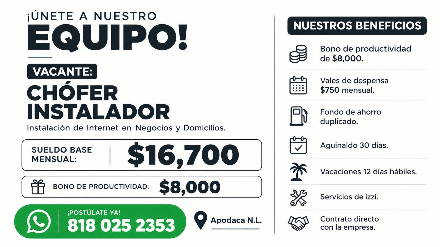Vacante disponible