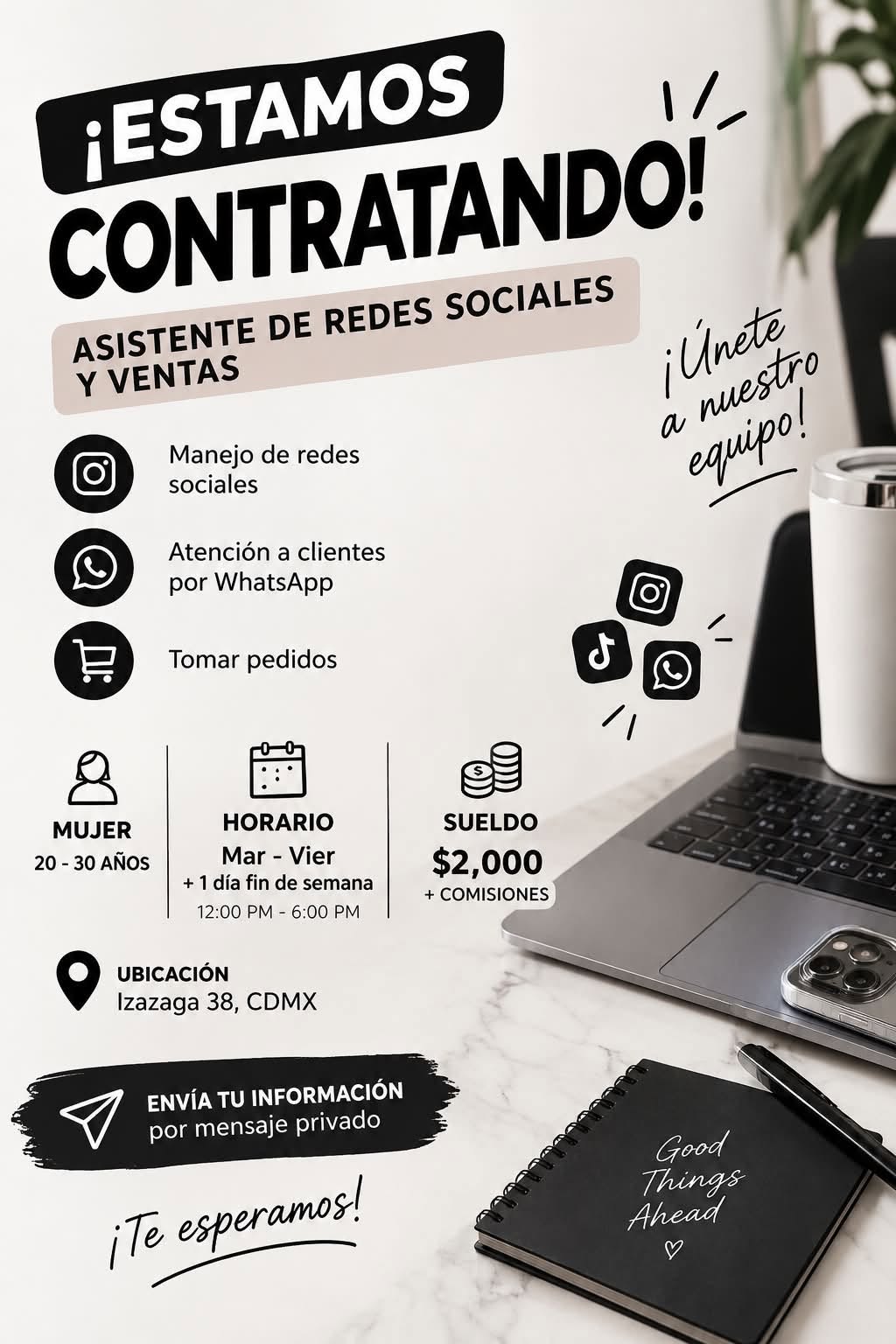 Asistente de Redes Sociales y Ventas