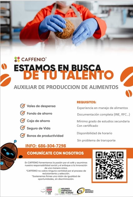 Auxiliar de producción de alimentos