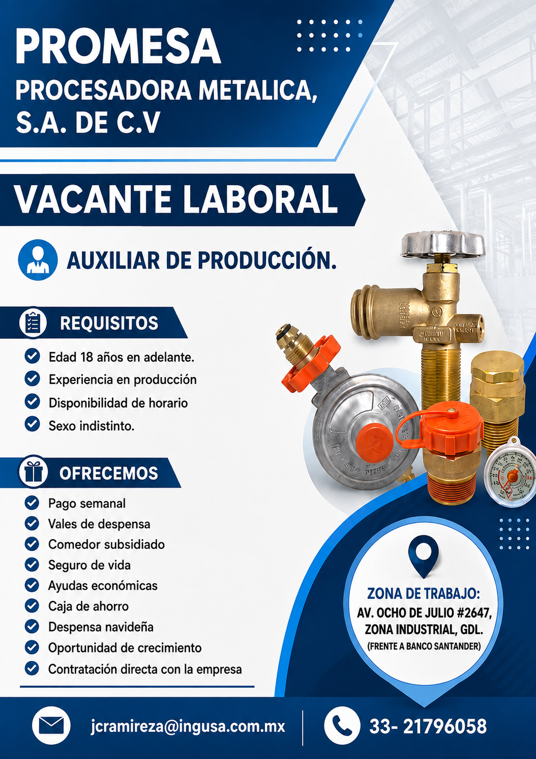 Auxiliar de Producción